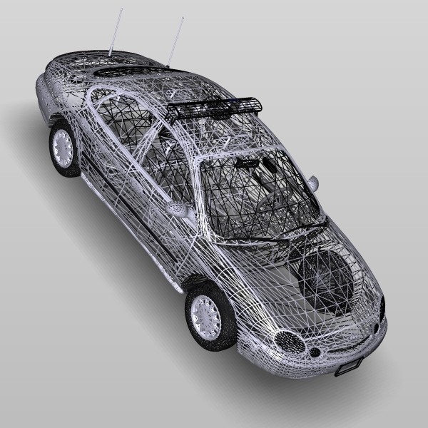 police car 3d model - Ford Taurus Police Car by Steven Auto Designs